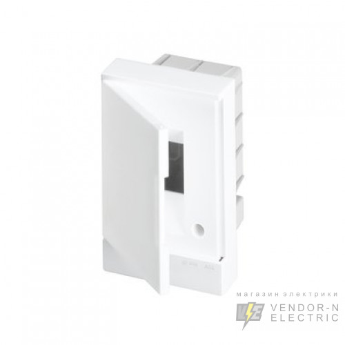 Бокс в нишу 2М белая дверь ABB Basic E (без клемм)