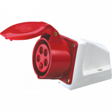 Розетка стационарная наружная TS-125 3P+PE+N 32А 400В IP44 ЭНЕРГИЯ