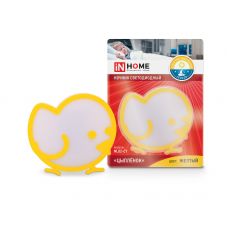 Ночник светодиодный NL02-CY Цыпленок с датчиком освещения 230В ЖЕЛТЫЙ IN HOME
