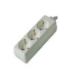 GENERAL Розеточная колодка GSB-16-5-G-S-IP20, 16 А, 5 мест, с/з, с/в, IP20, 1/50