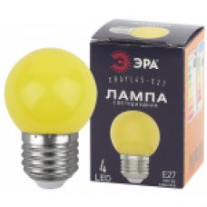 ERAYL45-E27 ЭРА LED Р45-1W-E27 ЭРА (диод. шар, желт., 4SMD, 1W, E27, для белт-лайт) (10/100/6000)