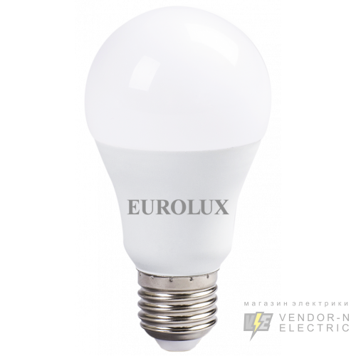 Лампа светодиодная EUROLUX LL-E-A60-15W-230-4K-E27
