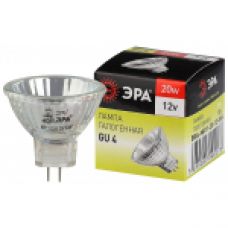 Лампа галогенная GU4-MR11-20W-12V-30CL ЭРА (галоген, софит, 20Вт, нейтр, GU4)