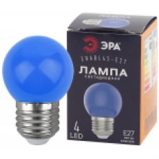 ERABL45-E27 ЭРА LED Р45-1W-E27 ЭРА (диод. шар син., 4SMD, 1W, E27, для белт-лайт) (10/100/6000)