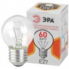 Лампа накаливания ЭРА ДШ (P45) шар 60Вт 230В Е27 цв. упаковка