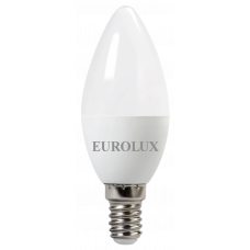 Лампа светодиодная EUROLUX LL-E-C37-5W-230-2,7K-E14