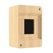 QUEL Щит навесной 2-4 мод. без дверцы, сосна, УПМ, IP40