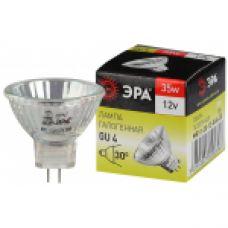 Лампа галогенная GU4-MR11-35W-12V-30CL ЭРА (галоген, софит, 35Вт, нейтр, GU4)