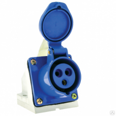 Розетка сил. НТ-133 (3S-133) 63A 220В 2Р+Е IP67 с