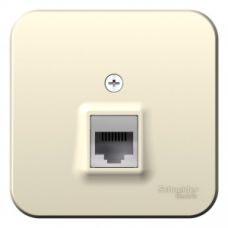 Schneider electric BLANCA РОЗЕТКА компьютерная RJ45, кат.5E, ИЗОЛ.ПЛ.,МОЛОЧНЫЙ