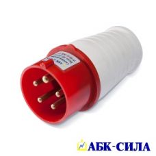 АБК-СИЛА Вилка НТ-023 32А 3 контакта 220В IP-44