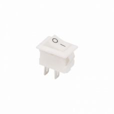 Выключатель клавишный 250V 3А (2с) ON-OFF белый Micro REXANT