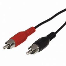 Шнур 2 RCA - 2 RCA, длина 1,5 метра, черный REXANT