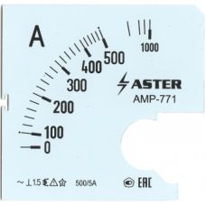 Шкала к амперметру AMP-771 500/5 А