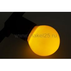 Лампа накаливания e27 10 Вт желтая колба