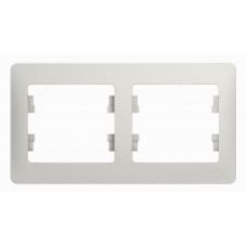 Schneider electric GLOSSA 2-постовая РАМКА, горизонтальная, ПЕРЛАМУТРОВЫЙ