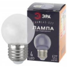 ERAWL45-E27 ЭРА LED P45-1W-Е27 ЭРА (диод. шар, прозр., 4SMD, 1W, E27, для белт-лайт) (10/100/6000)