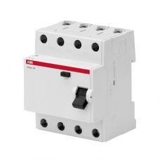 Выключатель дифференциального тока ABB 4P, 25A, 100мA, AC, BMF42425